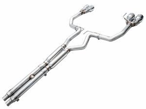 Ford Mustang Performance Exhaust - AWE Tuning - Cat-Back Track Edition - Chrome Silver - 2024+ Ford Mustang Performance Exhaust - AWE Tuning - Cat-Back Track Edition - Chrome Silver - 2024+